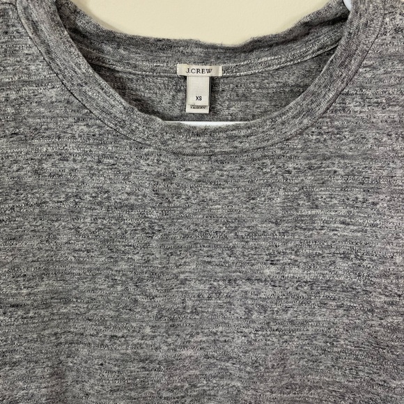 J. Crew Black White Gray Colorblock 3/4 Sleeve Shirt XS - Picture 3 of 7